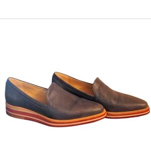 Pomme Dor Stylish Women's Leather Loafers with Red Accents